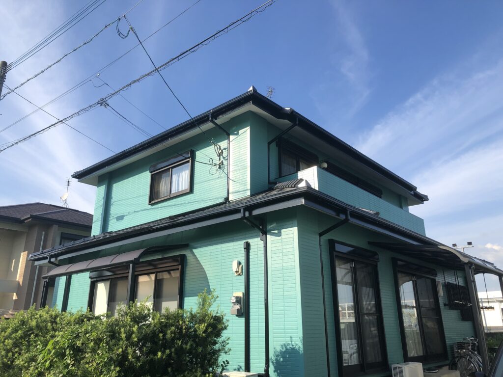 みやき町の外壁塗装、施工後の写真